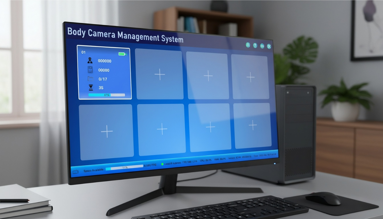 8-Port Professional Body Camera Docking Station