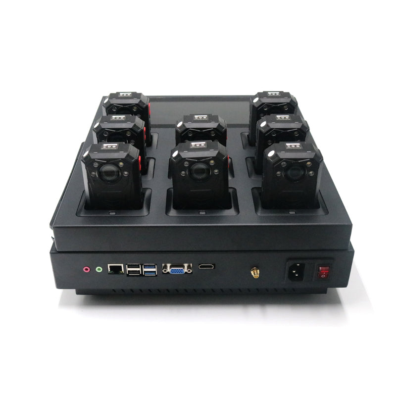 8-Port Professional Body Camera Docking Station