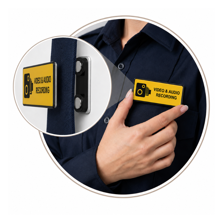 Body Camera Magnetic Chest Badge 2