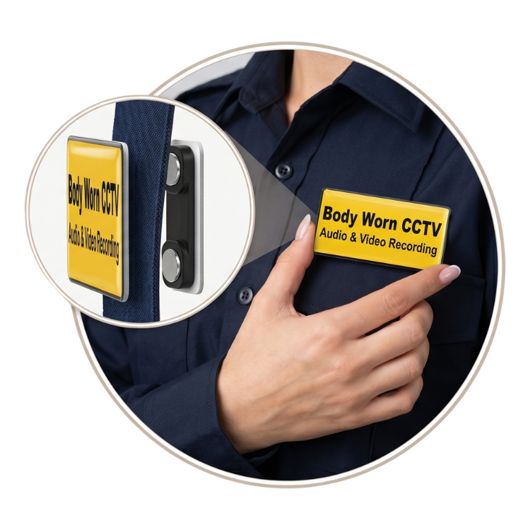 Body Camera Magnetic Chest Badge